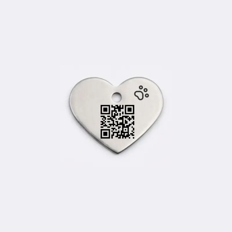 Corazón - Acero inoxidable back